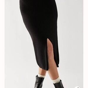 Free people Skyline Midi Skirt in GREY